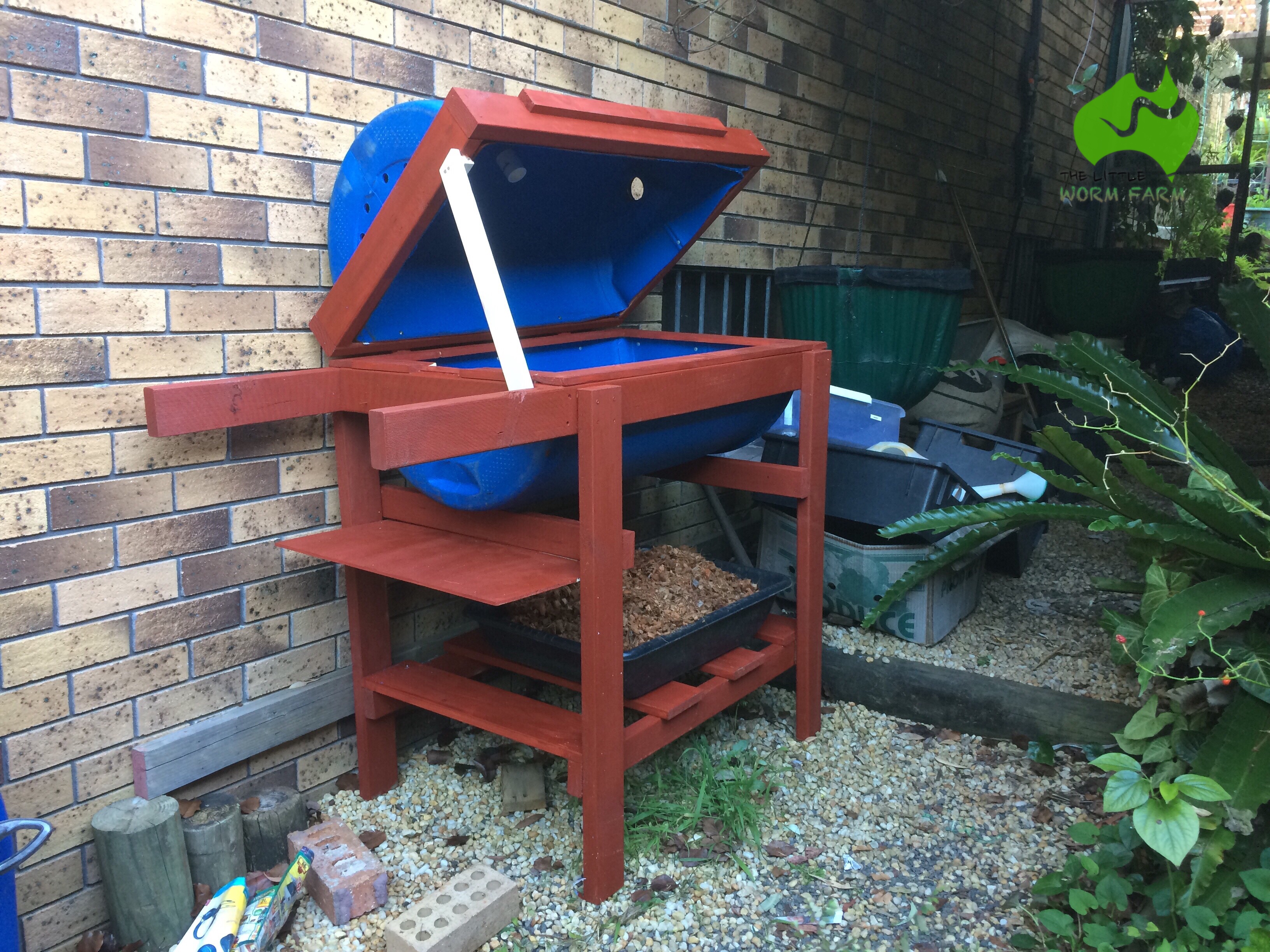 Homemade 55 Gallon Drum Composter - Homemade Ftempo